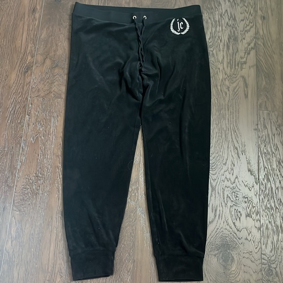 Juicy couture black Terry cloth jogger pants Large - Picture 2 of 8